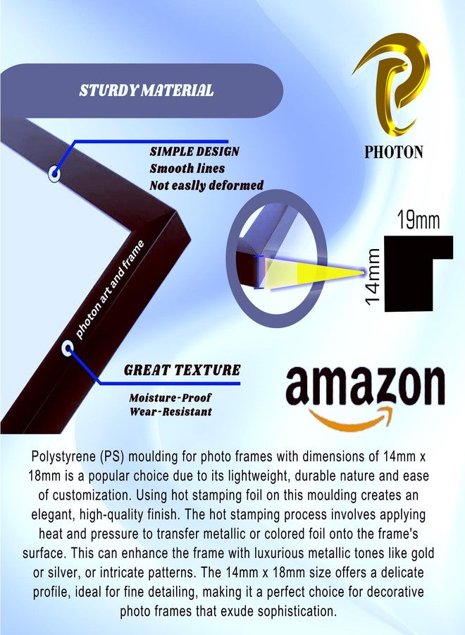 Photon A4 Certificate Photo Frame Set of 6 | 8.3x11.7 Inch Dark Brown Wood Finish | Display Awards Documents Photos | Wall Mount & Tabletop | Acrylic Glass Front | Ideal for Home Office Gifting | Diploma Picture Frame - Image 4